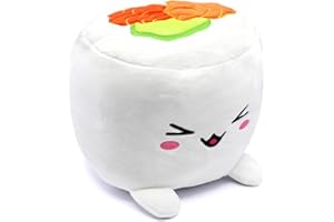 JOYTOY Joy Toy Plushi Uramaki Sushi avec Saumon Peluche 20 cm Blanc