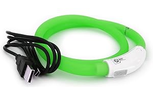 PRECORN LED silikonowa obroża dla dużych małych psów do ładowania