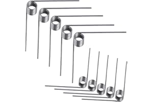 Qrity 10 Pezzi Molle in Acciaio Inossidabile, Molla a V Torsione Molla, Diametro del Filo di 0,7mm, 4 OD, 9 Giri, Angolo di 90°, per Progetti di Riparazione