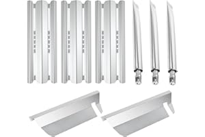 WELL GRILL Set di pezzi di ricambio per barbecue a gas Broil King Sovereign & Signet & Monarch, in acciaio inox Flav-R-Wave e bruciatore a tubo doppio e accessori per barbecue