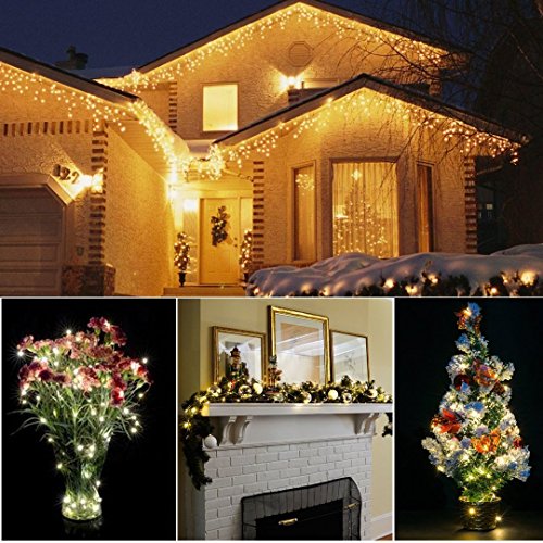 B-right® 30er Micro LED Lichterketten mit Batterie, LED lichterketten draht, Warmweiß, Dekoration für Terrasse, Garten, Schlafzimmer, Weihnachtsfest, Hochzeit - 7