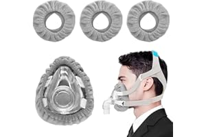 JEYORZY 3 Pièces Doublures De Masque CPAP Facial, Réutilisables et Lavables, Housse De Coussin pour Réduire les Fuites d'Air et les Ampoules, Protège Nez, Coussins Masque Pression Accessoires Cpap