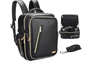 Relavel Neceser de Maquillaje portátil de Viaje, Grande, Organizador de Maquillaje Profesional, maletín de Transporte de Viaje, Bolsa de Almacenamiento para Mujer, Maquillaje de Piel fácil de Limpiar