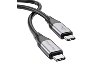 SOOMFON Kabel USB 4 (0,8m / 40Gb/s), Kabel USB C na USB C Certyfikat USB-IF Obsługuje Wideo 8K@60Hz i ładowanie 100W, Kompatybilny z Thunderbolt 4, Thunderbolt 3 i USB-C dla iMac