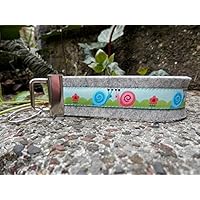 Schlüsselanhänger Schlüsselband Wollfilz hellgrau Schnecken hellblau rosa hellgrün !