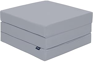 Ready Steady Bed - Materasso pieghevole singolo a Z | Letto a Z pieghevole resistente all'acqua | Materasso per bambini, ospiti, soggiorno, camera da letto, pernottamento | Pouf futon comodo | Divano