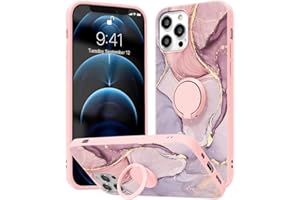 Yoedge Soporte Anillo Funda Compatible con Huawei Mate 20 Lite 6,3 Pulgada, Silicona Antigolpe Carcasa con 360° Giratorio Kickstand TPU Protección patrón Cover Huawei Mate 20 Lite, Mármol 2