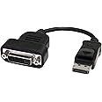 StarTech.com DisplayPort to DVI Adapter - Active Conversion - 1920x1200 - DP to DVI Single Link Converter for DVI-D Display (