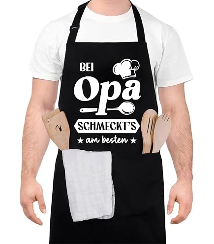 Grembiule Da Barbecue Con Frase Divertente: 'Bin Am Grillen! Keine Tipps! Bier Bringen! Abflug' - Regalo Perfetto Per Uomo E Donna