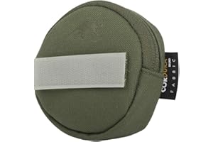 Tasmanian Tiger TT Tac Pouch Round VL Pochette ronde pour sac à dos - Inscriptible - Fermeture Velcro à l’arrière - 8 x 8 x 2 cm