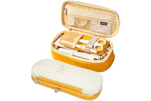 Coolzon Astuccio Portamatite Espandibile, Astucci Matite di Grande Capacità Borsa Porta Penne Custodia Porta Cancelleria Scuola Organizer Trucco Borsa per Bambina Ragazze Ragazzi Studenti