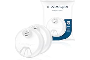 Wessper Filtri Acqua a Disc per Bottiglia, Filtro Compatibile con Wessper Activemax Triline 0,5 Litri e ION8 0,7 Litri, 1 Litro, 1,2 Litri, Filtro Carbone Acqua – 2 Pezzi