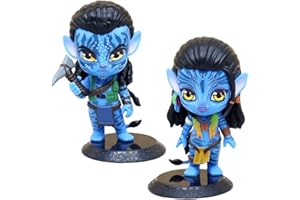 QWEPU Avatars Figure, 2PCS Avatars Mini Figurines Set Avatar Gâteau Topper PVC Action Figures Movie Figure Models Anime Heroes Figurine Modèle pour Enfants Adult Fans Cadeaux Décoration de Gâteaux