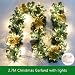 Produktbild 2.7m Weihnachtsgirlande Tannengirlande Mit Lichtern Weihnachtsdeko Beleuchtung DIY Weihnachten Girlande Tanne Dekoration (Gold)