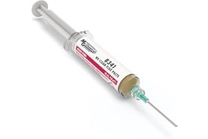 MG Chemicals 8341 No Clean Flux Paste, 10 ml Pneumatic Dispenser (Complete with Plunger & Dispensing Tip)