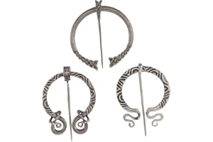 LIGIGWASH Vikingaslagsjal Vikingamantel Vintagemantelnål Brosch Medeltida Nålar Halsduknål För Stilsmycken Vikingadräkt Pride