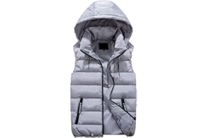 GIBZ Smanicato Antivento Gilet Giubbino Uomo Smanicato Gilet da Lavoro Uomini Piumini Inverno Imbottito