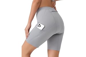VeloVibe Radlerhose Damen Gepolstert 6D mit Tasche Schnelltrocknende Fahrradhose Damen elastische Radhose Damen Kurz atmungsaktiv Fahrrad Hosen Damen mit breitem und dichtem Polster Schmerzfrei