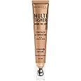 Rimmel Multi-Tasker Wake Me Up Foundation & Concealer 050 Sand, Depuffs & Brightens Dark Circles, Metallic Cooling Applicator, Caffeine & Victamin C, 2% Niacinamide, Vegan, Cruelty free