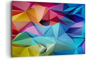 ARTTOR Cuadros Decoracion Salon Formas futurista geométrico Lienzos decorativos 120x80cm Cuadro Sobre Lienzo Moderno Dormitorio Cocina Cuadros Pared Imágenes Wall Art Prints Decor Grande XXL AA120x80-3027