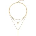 ROUGEMONT Kette Mt Anhänger Trend Anhänger Halskette Hypoallergen Wasserfest Gold, Hypoallergen