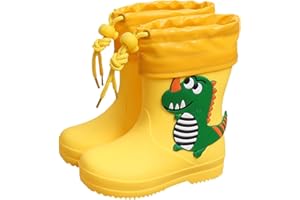 MGSFGlk Stivali Pioggia Bambini Comode Colorati Scarpe da Pioggia Classici Ragazzo e Ragazza Stivaletti Gomma Bambina Unisex per Attività All'aperto Stivali Bambini Cartone Animato