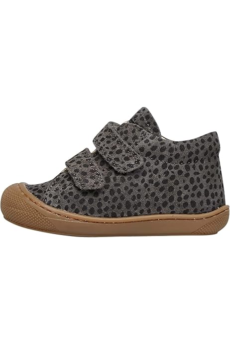 Chaussures Premiers Pas Bébé – Suède Pailleté Platine – Semelle Souple Antidérapante – Taille 27