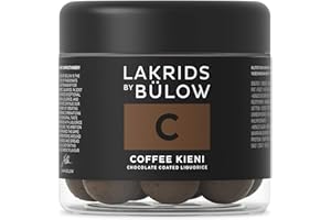 ‎LAKRIDS BY BÜLOW LAKRIDS BY BÜLOW - C - Coffee Kieni - 125g - Dänische Gourmet Lakritz-Kugeln - Süßer Lakritzkern umhüllt von Milch-Schokolade und Kaffeebohnen