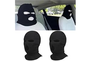 JNNJ 2 Stücke Personalisierter Atmungsaktiver Kopfstützenbezug, Waschbare Kopfstützenbezüge Für Autos, Auto Staubdichter Kopfstützenbezug, Für Auto, Wohnmobil(Schwarz)