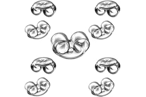 My-Bead 5 Paia Chiusure per Orecchini 5mm in Argento 925 Senza Nichel Alta qualità da gioielliere