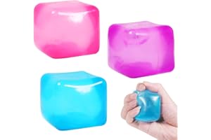 SBWBZB Stress Balls for Adults,Fidget Ice Cube,Sugar Ball Fidget Toys,Squishy Fidget Toys Stress Relief Sensory Balls Toys Squeeze Squishy Sugar Balls Toys for Boys Girls Age 3+