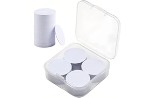 MEMOEVER 50PCS NFC Tag, Ntag215 Card, NFC 215 Tag with Storage Box, NFC Cards Compatible with TagMo, Amiibo and All Other NFC Enabled Devices（25 mm/1 Inch）