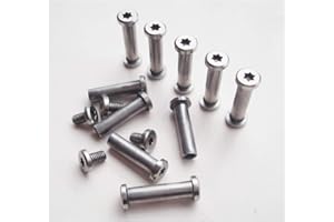 MYIW Vis pour couteaux en acier inoxydable, attaches pour poignées de couteaux, rivets d'arbres de couteaux EDC - paquet de 10 ensembles