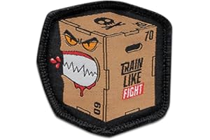 TRAINLIKEFIGHT - Parche Posterior (Macho/Hook) para Colocar en Chalecos, o Cualquier Superficie con Hembra/Loop (incluye Hembra/Loop)