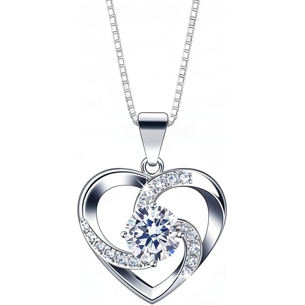 B. Catcher Orecchini A Cuore Con Perla D'Acqua Dolce, In Argento 925, Con Scatola Regalo