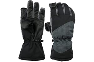 Easy Off Gloves Unisex Thermolite Fold Back Finger Tip Gloves - with Magnet Fastening -Waterproof and Windproof back, ideal for Skiing, Fishing or Photography