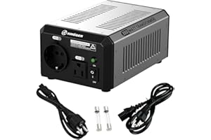 K KRIËGER Krieger 350 Watts Voltage Transformer, 110/120V to 220/240 Volts Step Up Step Down Voltage Converter with AC Outlets - CE Approved