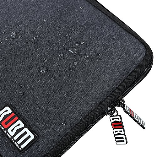 BUBM Tragbare Universal Electronics Zubehör Organizer, Travel Gear Organizer für Handys, USB-Kabel, Netz Banken, Kameras, Festplatte und Etc.by Senhai (Large, Schwarz) - 5