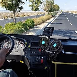 Ventilatore Auto Doppia Testa USB | 360° Rotazione | 2 Velocità | Per Cruscotto Auto E Casa - Foto 12