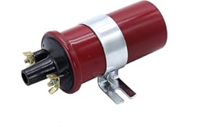 TAKPART 12V Auto Sport Zündspule Sportzündspule Rot für Lucas DLB105-Ersatz