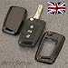 Produktbild Weißes Schlüsselgehäuse für VW, Seat, Skoda, 3-Tasten-Fernbedienung, Schlüsselanhänger, Golf Polo Beetle Touran Scirocco Passat Leon 5F SC ST Ibiza Octavia Rapid Octavia 2013 2014 2015 2016 2017 2018 Schwarz
