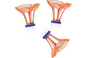 rockible 3x Windproof Badminton Outdoor Badminton Shuttle Shuttlecocks Badmintons Balls Wear Resistant Outdoors Flexible Badmintons Shuttlecocks Sports Training for Gymnasium