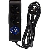 Viko Multi-Let 3-Piece Ground Wired &Ccedil;.K 2m Black Socket