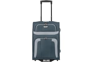 paklite Handgepäck Koffer mit 2 Rollen, Reisekoffer klein, Orlando, Klassischer Weichgepäck Trolley im zeitlosen Design, 53 cm, 37 Liter