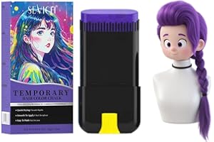 GOWWIM Temporary Hair Dye Pen - Disposable Hair Colour, Quick Drying and Washable - DIY Hair Colour for Halloween Cosplay Styling - Long Lasting Colour and Easy to Clean - Creative Hair Waxes
