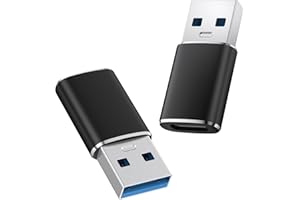 Amzpas 【2 Pezzi】 Adattatore USB a Tipo C, Convertitore Maschio a Type C Femmina 3.0 Compatibile con iPhone 16/15/14 Plus PRO Max CarPlay MacBook iPad
