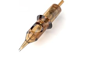 HAWINK Agujas de cartucho de tatuaje 20PCS Cartucho de agujas de tatuaje desechables profesionales Forro redondo para suministros de tatuaje (EN02-20-1003RL)