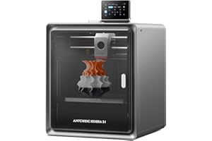 Anycubic Kobra S1 3D Printer with Enclosed CoreXY Structure,Multicolor Printing(4 to 8 Colors),Max 600mm/s High-Speed,Upgraded AI Enablement, Realize Smooth Printing, Print Size 250 * 250 * 250mm