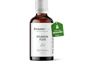 ‎KRÄUTERMAX. NEU! Kräutermax Weißdorn Tropfen | Weißdorn Tropfen Hochdosiert als perfekter Ersatz zu Weißdorn Kapseln | Veganes Pflanzenfluid nach Kräutermax Original Rezeptur | Weißdorn 3 x 50ml