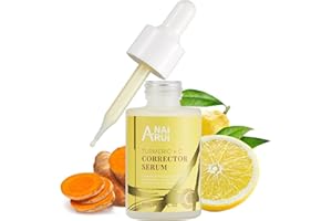 ANAI RUI Sérum ANAiRUi à la vitamine C avec curcuma, Correcteur de taches sombres, Sérum visage à la vitamine C + curcuma, avec acide hyaluronique, niacinamide, anti-âge, unifie le teint, 1.05 OZ